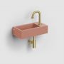 Umywalka 36x18 cm prostokątna ścienna-nablatowa różowa CL0340030 Clou New Flush zdj.4
