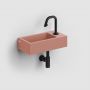 Umywalka 36x18 cm prostokątna ścienna-nablatowa różowa CL0340030 Clou New Flush zdj.5
