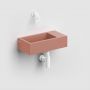 Umywalka 36x18 cm prostokątna ścienna-nablatowa różowa CL0340031 Clou New Flush zdj.5