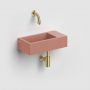 Umywalka 36x18 cm prostokątna ścienna-nablatowa różowa CL0340031 Clou New Flush zdj.6