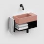 Umywalka 36x18 cm prostokątna ścienna-nablatowa różowa CL0340031 Clou New Flush zdj.7