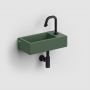 Umywalka 36x18 cm prostokątna ścienna-nablatowa zielona CL0342030 Clou New Flush zdj.5