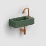 Umywalka 36x18 cm prostokątna ścienna-nablatowa zielona CL0342030 Clou New Flush zdj.6