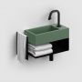 Umywalka 36x18 cm prostokątna ścienna-nablatowa zielona CL0342030 Clou New Flush zdj.7
