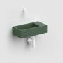 Umywalka 36x18 cm prostokątna ścienna-nablatowa zielona CL0342031 Clou New Flush zdj.6