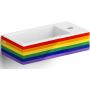 Umywalka 36x18 cm prostokątna ścienna-nablatowa biała CL0369030 Clou New Flush zdj.1