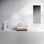 Umywalka 36x18 cm prostokątna ścienna-nablatowa biała CL0369030 Clou New Flush zdj.5