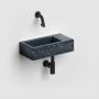 Umywalka 36x18 cm prostokątna ścienna-nablatowa czarna CL0380031 Clou Flush zdj.1
