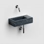 Umywalka 36x18 cm prostokątna ścienna-nablatowa czarna CL0380031 Clou Flush zdj.8