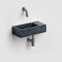 Umywalka 36x18 cm prostokątna ścienna-nablatowa czarna CL0380031 Clou Flush zdj.9