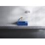 Umywalka 36x18 cm prostokątna ścienna-nablatowa niebieska CL0382031 Clou Flush zdj.3