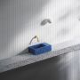 Umywalka 36x18 cm prostokątna ścienna-nablatowa niebieska CL0382031 Clou Flush zdj.4