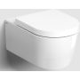 Miska WC z deską wolnoopadającą wisząca bez kołnierza biały połysk CL0401160 Clou Hammock zdj.1