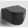 Miska WC z deską wolnoopadającą wisząca bez kołnierza czarny mat CL040116021 Clou Hammock zdj.1