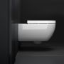 Miska WC z deską wolnoopadającą wisząca bez kołnierza biały połysk CL0401160 Clou Hammock zdj.5