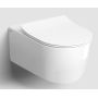 Miska WC z deską wolnoopadającą wisząca bez kołnierza biały połysk CL0401161 Clou Hammock zdj.1
