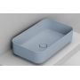 Umywalka 64x38.5 cm prostokątna nablatowa niebieska D311271 Ceramica Dolomite Noemi zdj.1