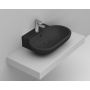 Umywalka 65x46 cm owalna meblowa czarna D461481 Ceramica Dolomite Mirto zdj.1