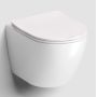 Miska WC z deską wolnoopadającą wisząca biały mat IB04012210220 Clou InBe zdj.1