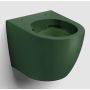 Miska WC z deską wolnoopadającą wisząca bez kołnierza zielony mat IB04012210242 Clou InBe zdj.3