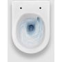 Miska WC z deską wolnoopadającą wisząca bez kołnierza ze spłukiwaniem wirowym biały połysk IB0412240 Clou InBe zdj.4