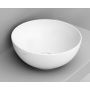 Umywalka 44x44 cm okrągła nablatowa biała D310641 Ceramica Dolomite Noemi zdj.1