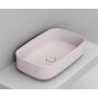 Umywalka 62x38 cm prostokątna nablatowa różowa D311065 Ceramica Dolomite Noemi zdj.1