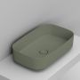 Umywalka 62x38 cm prostokątna nablatowa zielona D311075 Ceramica Dolomite Noemi zdj.1