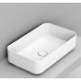 Umywalka 60x36 cm prostokątna nablatowa biała D311101 Ceramica Dolomite Noemi zdj.1