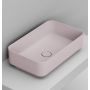 Umywalka 60x36 cm prostokątna nablatowa różowa D311165 Ceramica Dolomite Noemi zdj.1