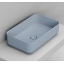 Umywalka 60x36 cm prostokątna nablatowa niebieska D311171 Ceramica Dolomite zdj.1