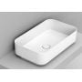Umywalka 64x38.5 cm prostokątna nablatowa biała D311201 Ceramica Dolomite Noemi zdj.1