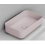 Umywalka 64x38.5 cm prostokątna nablatowa różowa D311265 Ceramica Dolomite Noemi zdj.1