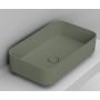 Umywalka 64x38.5 cm prostokątna nablatowa zielona D311275 Ceramica Dolomite Noemi zdj.1