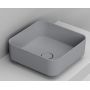 Umywalka 40x40 cm kwadratowa nablatowa szary/kamień D311745 Ceramica Dolomite Noemi zdj.1