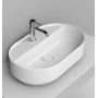 Umywalka 65x40 cm owalna nablatowa biała D312041 Ceramica Dolomite Noemi zdj.1