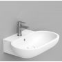 Umywalka 65x46 cm owalna ścienna biała D461141 Ceramica Dolomite Mirto zdj.1