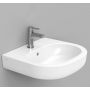 Umywalka 55x48 cm owalna ścienna biała D461301 Ceramica Dolomite Mirto zdj.1