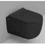 Miska WC wisząca bez kołnierza ze spłukiwaniem wirowym czarny mat D474981 Ceramica Dolomite Mirto Round zdj.1