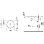 Umywalka 42x42 cm okrągła biały 0319420000 Duravit Architec zdj.2