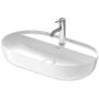 Umywalka 70x40 cm owalna nablatowa biała 0380702600 Duravit Luv zdj.1