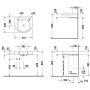 Umywalka 57.5x52 cm półokrągła biały 0443580000 Duravit Architec zdj.2