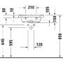 Umywalka 50x40 cm prostokątna ścienna-meblowa biała 0742500060 Duravit D-Neo zdj.3