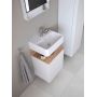 Umywalka 45x35 cm prostokątna nablatowa biała 0746450000 Duravit Qatego zdj.5