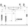 Umywalka 55x45.5 cm prostokątna wpuszczana biała 2396550027 Duravit Qatego zdj.3