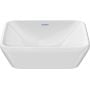 Umywalka 40x40 cm kwadratowa nablatowa biała 2397400070 Duravit D-Neo zdj.2