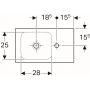 Umywalka prostokątna 53x31 cm 124053000 Geberit iCon zdj.2