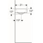 Umywalka prostokątna 53x31 cm 124053000 Geberit iCon zdj.3