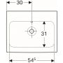 Umywalka prostokątna 60x48.5 cm 124063000 Geberit iCon zdj.2