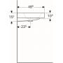 Umywalka prostokątna 60x48.5 cm 124063000 Geberit iCon zdj.3